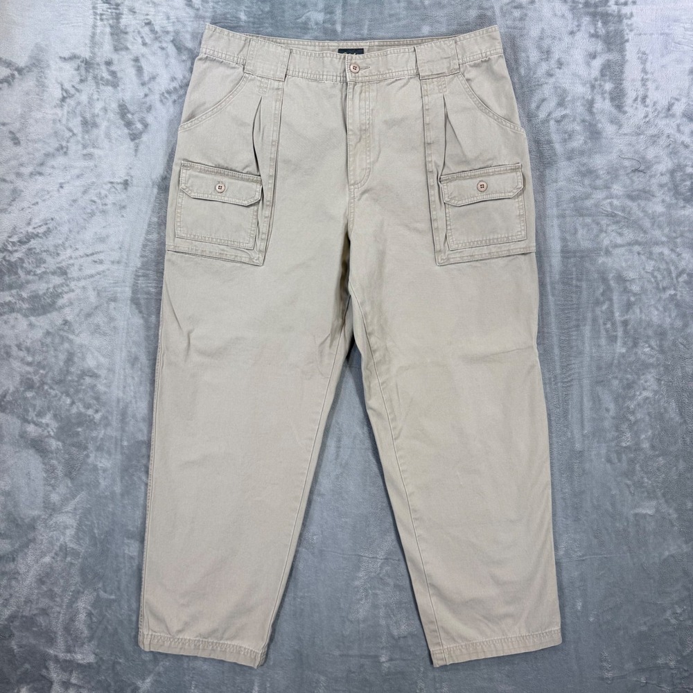 Cabelas Cargo‎ Pants Men's Size 38x30 Tan Khaki Cotton Canvas